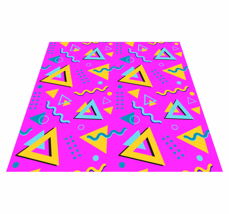 Vinil podovi geometrijski uzorak iz memphisa iz 1980-ih - TenStickers