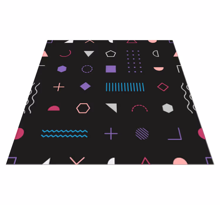 Vinil podovi geometrijski prikaz razigranih oblika - TenStickers
