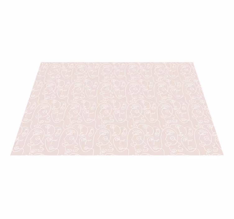 Vinil podovi moderan minimalističkih linija lica - TenStickers