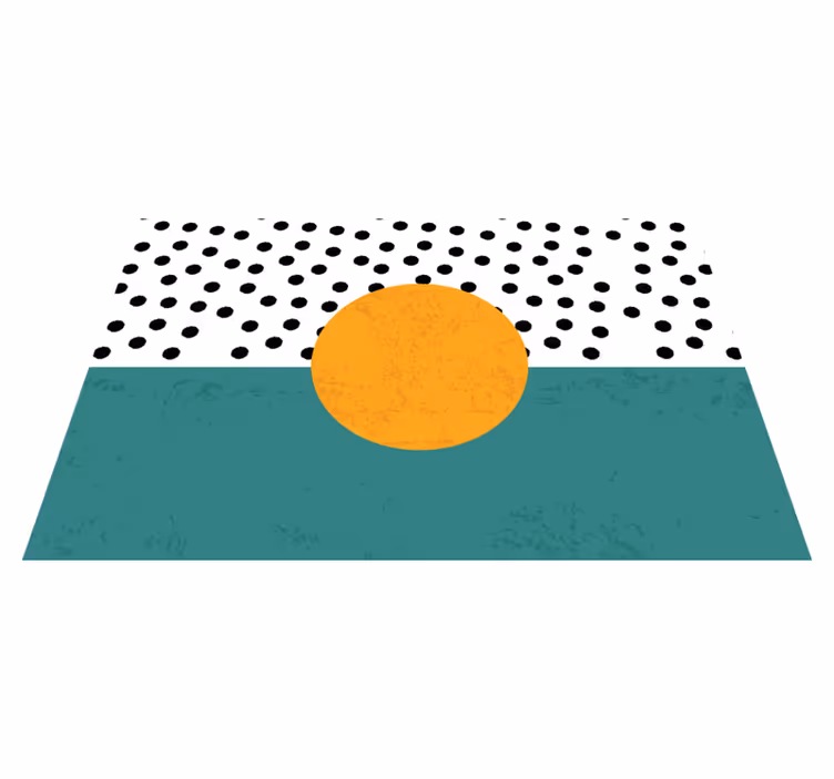 Vinil podovi minimalistički krug i točke - TenStickers
