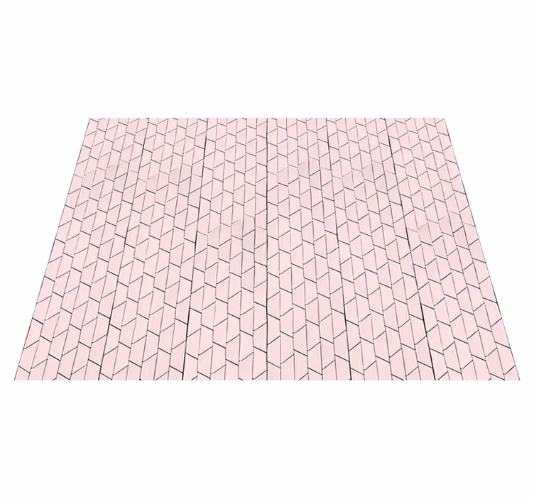 Vinil pločice ružičasti geometrijski stil - TenStickers