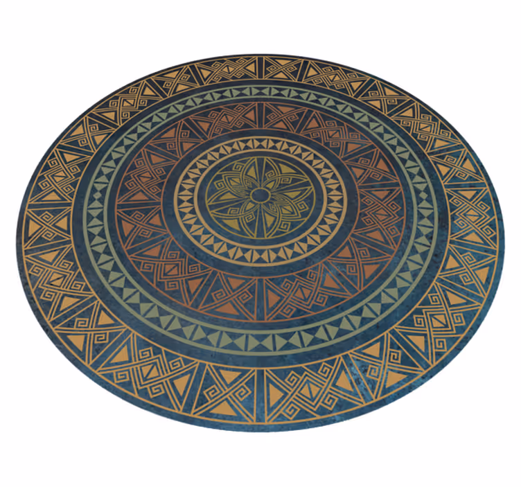 Vinil podovi etnički drevna mandala - TenStickers