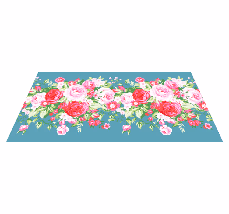 Tirkizni shabby chic uzorak cvjetni sag - TenStickers