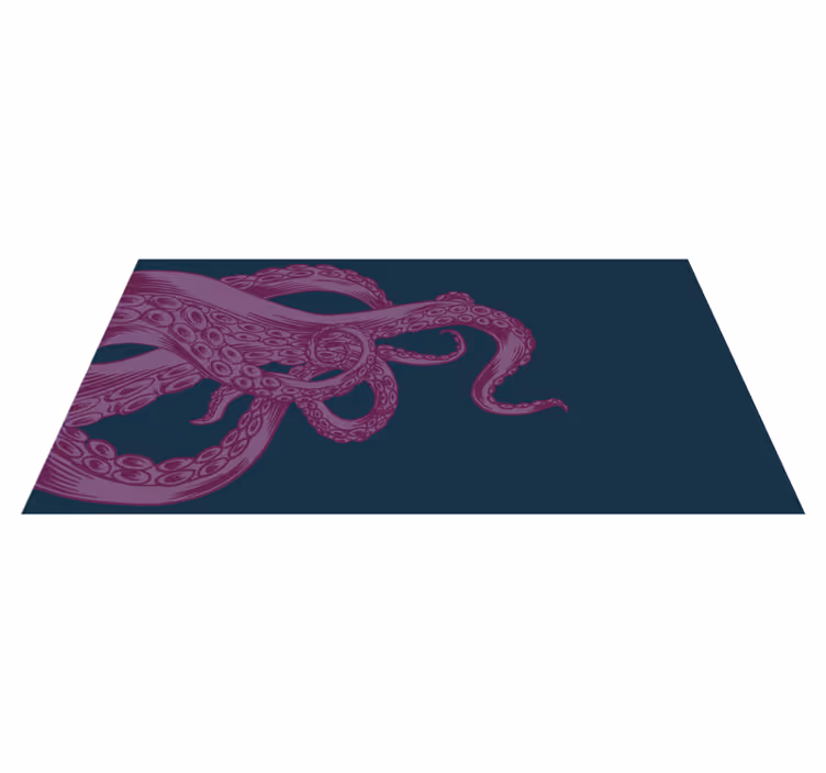 Vinil podovi životinja oktopus ornament preklapanje - TenStickers