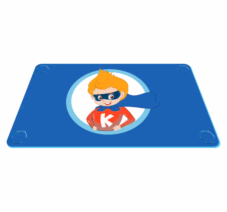 Super-heroj nasmijana dječja vinil tepih - TenStickers