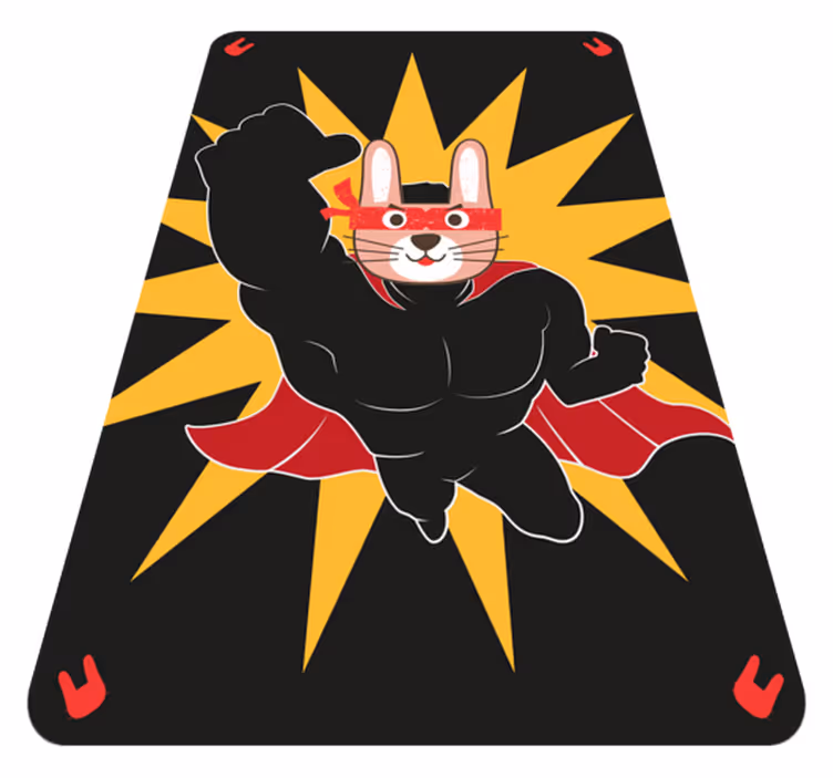 Super-heroj leteći dječji vinil tepih - TenStickers