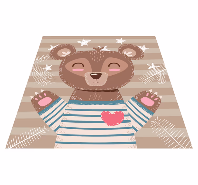 Smeđi baby bear prostirka za igru beba - TenStickers