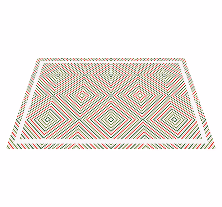 Vinil podovi geometrijski geometrijski dijamantni uzorak - TenStickers