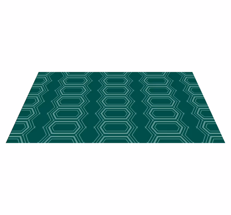 Vinil podovi geometrijski smaragdni geometrijski uzorak - TenStickers