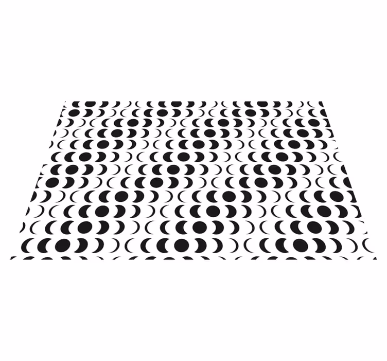 Vinil podovi geometrijski jednobojni polukrugovi - TenStickers