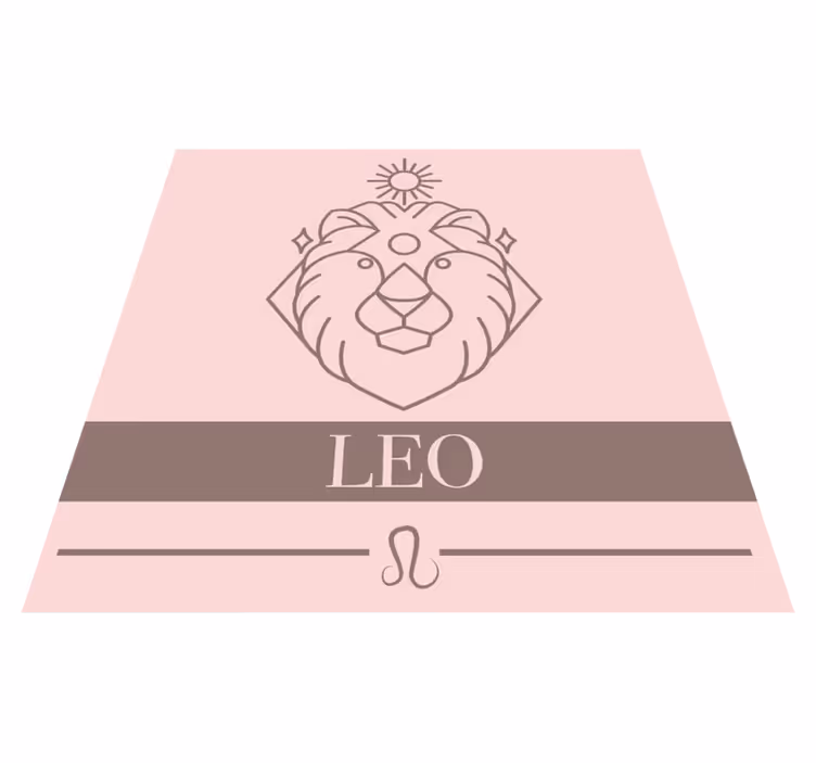 Vinil podovi s imenima znak zodijaka lav - TenStickers