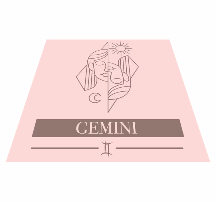 Vinilne prostirke s frazama dizajn na temu blizanaca - TenStickers