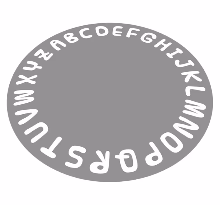 Vinil podovi abeceda abecedni krug - TenStickers