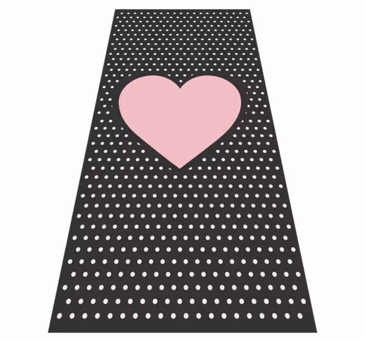 Drugi vinil podovi polka srce naglasak - TenStickers