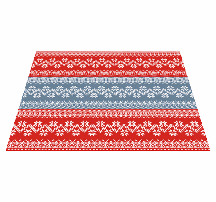 Christmas nordic kint božićni vinil rug - TenStickers