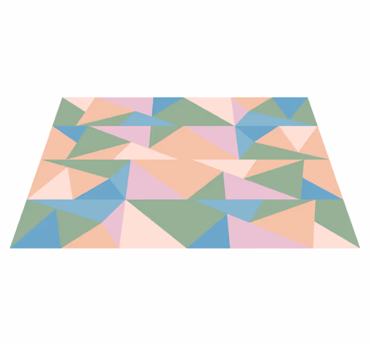 Vinil podovi geometrijski pastelni trokuti - TenStickers