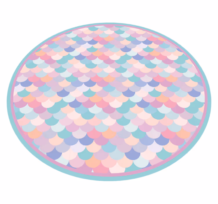 Geometrijski viseći krugovi tepih za dnevni boravak - TenStickers
