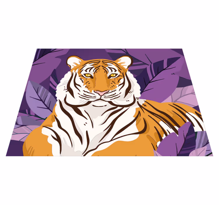 Vinil podovi životinja ilustracija tigra - TenStickers