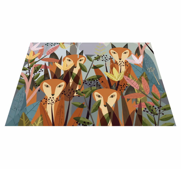 Vinil podovi životinja šumska fauna čl - TenStickers