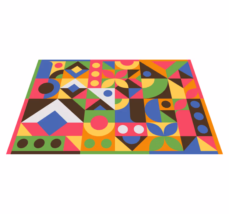 Vinil podovi geometrijski geometrijski oblici prskaju - TenStickers