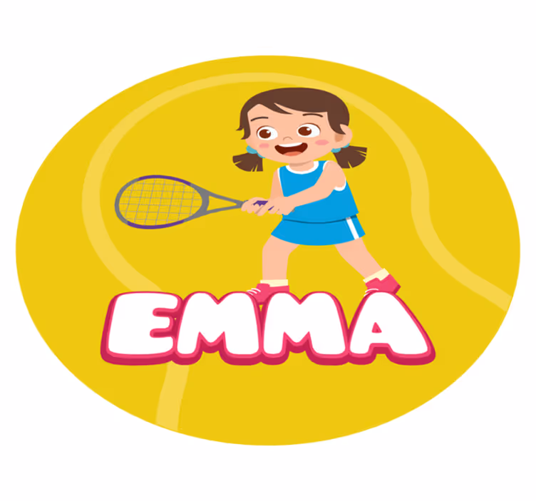 Vinil podovi s imenima personalizirani tenis - TenStickers