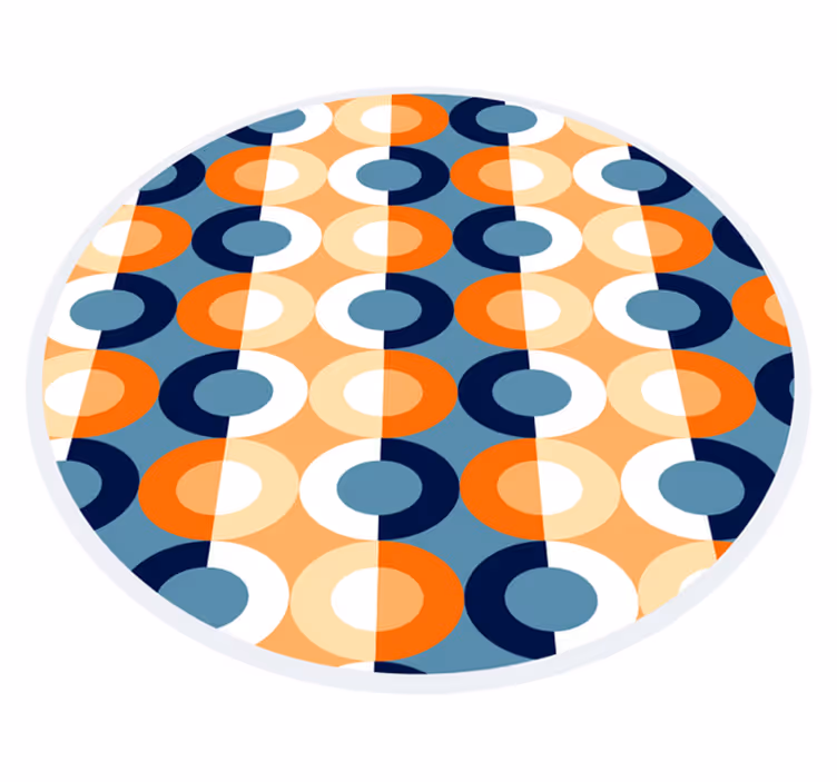 Vinil podovi geometrijski kružna geometrija - TenStickers
