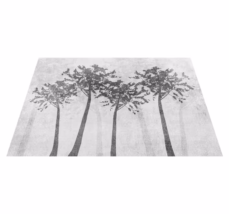 Vinil podovi priroda šumska silueta - TenStickers