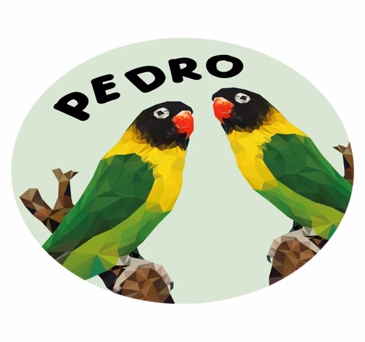 Vinil podovi s imenima prilagodljive golupčiće - TenStickers