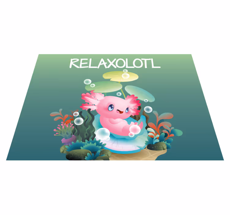 Drugi vinil podovi relaxolotl ribnjak - TenStickers