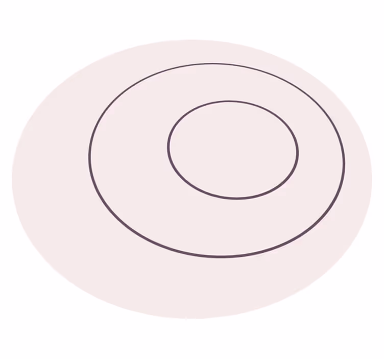 Vinil podovi minimalistički minimalistički kružni dizajn - TenStickers
