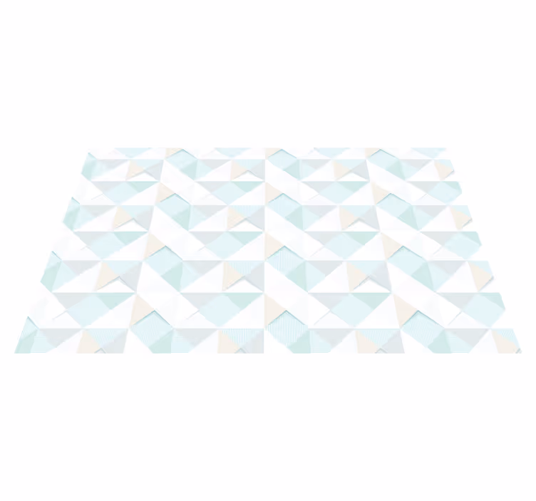 Vinil podovi geometrijski preklapanje geometrijskog uzorka - TenStickers