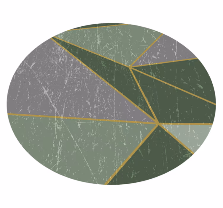 Vinil podovi geometrijski krug s geometrijskim uzorkom - TenStickers
