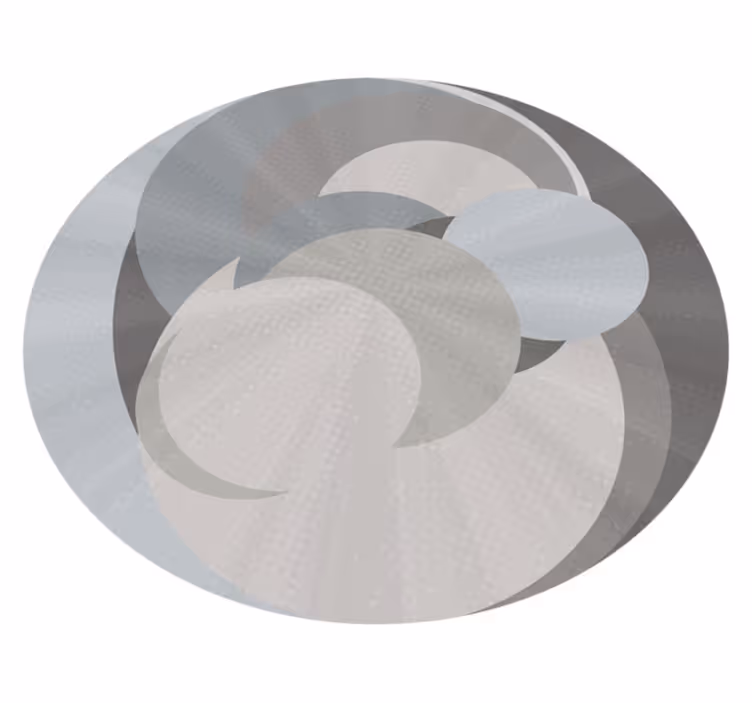 Vinil podovi geometrijski preklapajući krugovi iluzija - TenStickers