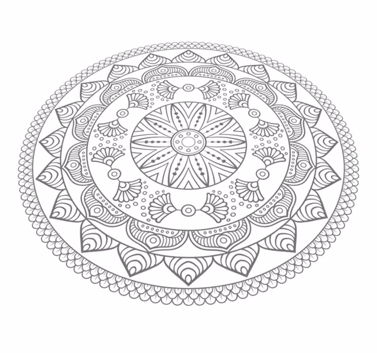 Vinil podovi mandala kružni uzorak mandale - TenStickers