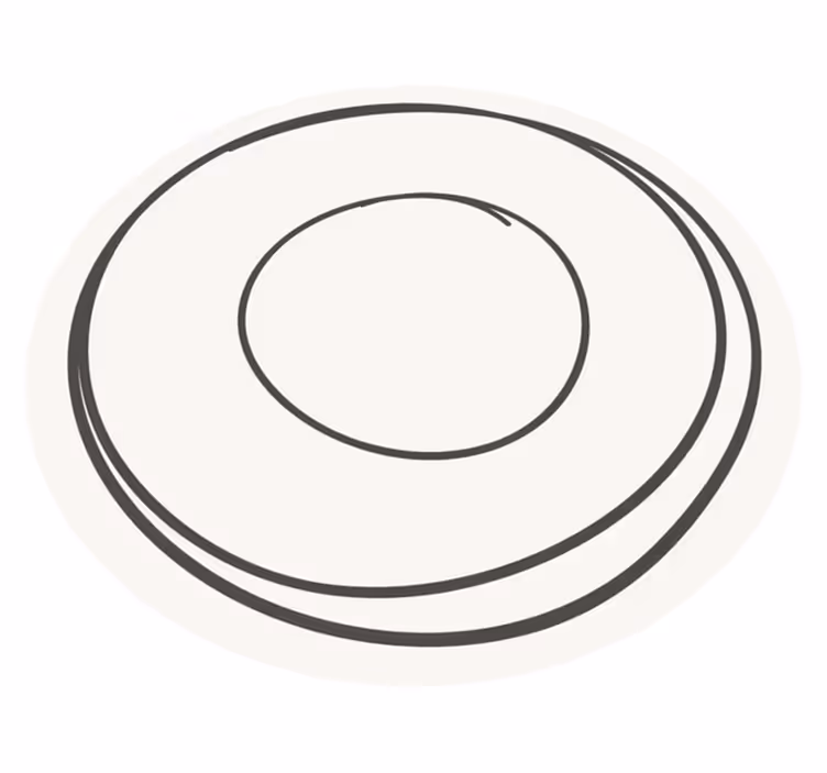 Vinil podovi minimalistički koncentrične kružnice - TenStickers
