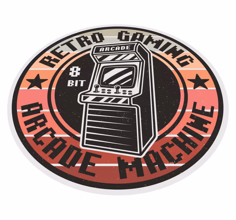 Tepih s prugama s logotipom 80-ih - TenStickers