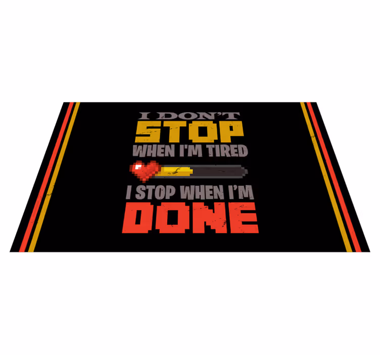 Vinilne prostirke s frazama motivacijska izjava hrabre boje - TenStickers