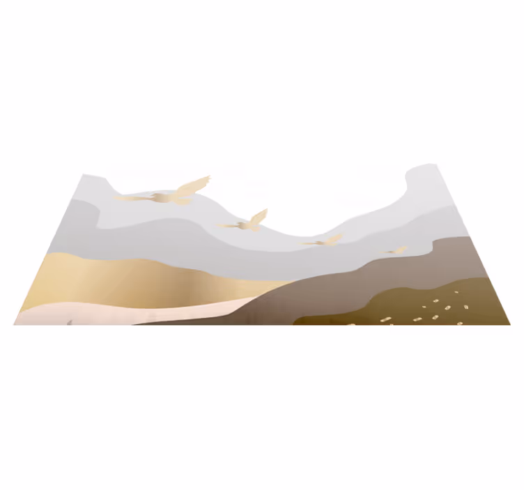 Vinil podovi životinja soothing Birds Silhouette Scenery - TenStickers