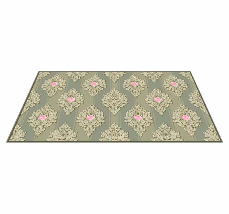 Vinil podovi cvijeće i biljke vintage Floral Pattern Decor - TenStickers
