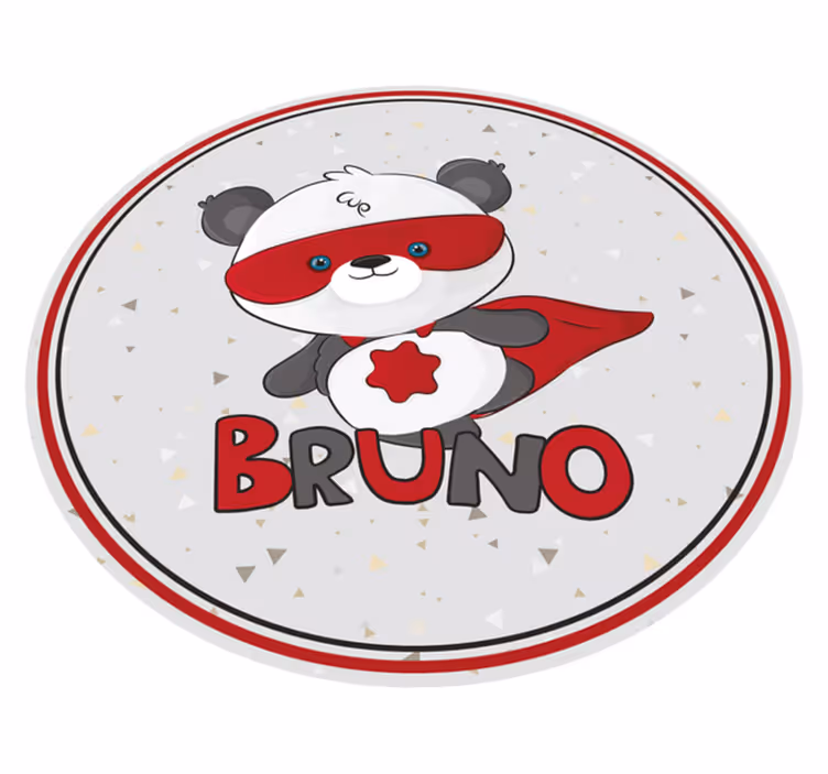 Superpanda personalizirana prostirka - TenStickers