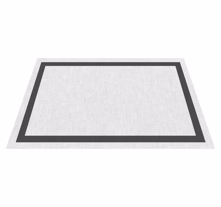 Bijeli i sivi teplon minimalistički tepih - TenStickers