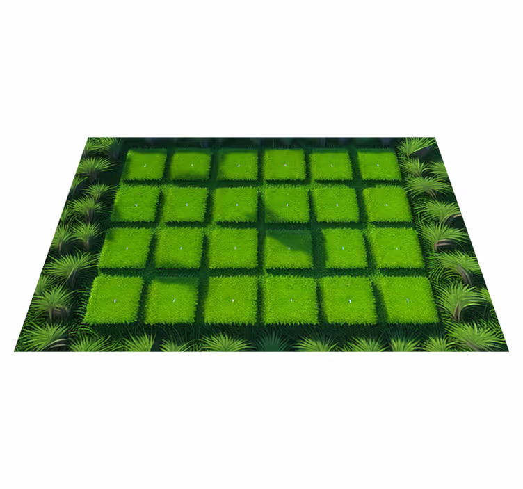 Cubed turf soil priroda rug - TenStickers