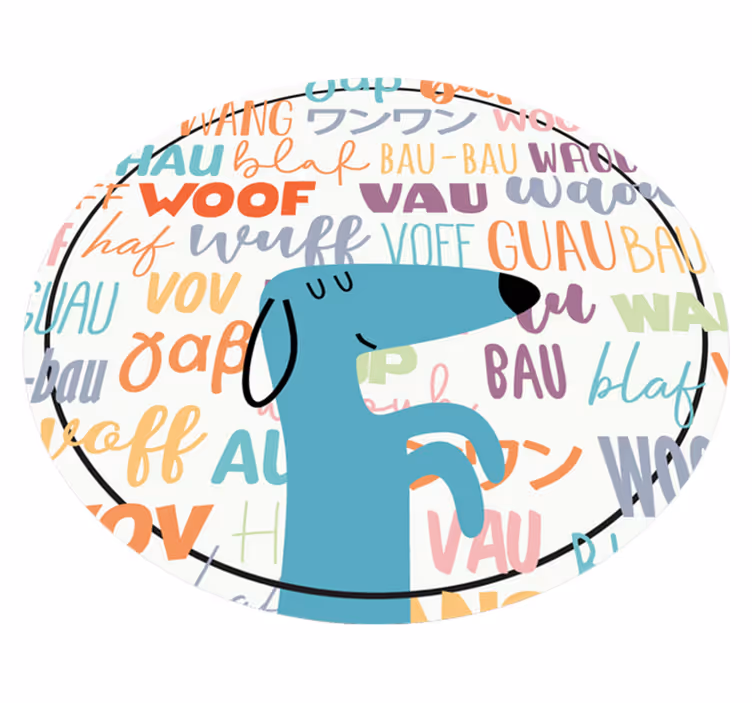 Vinil podovi životinja pas laje - TenStickers