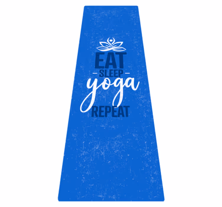 Vinil podovi mandala "jedi, spavaj, ponavljaj jogu" - TenStickers