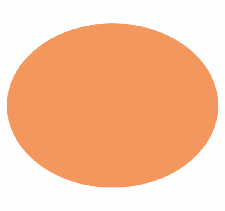 Vinil podovi kružni apricot crush - TenStickers