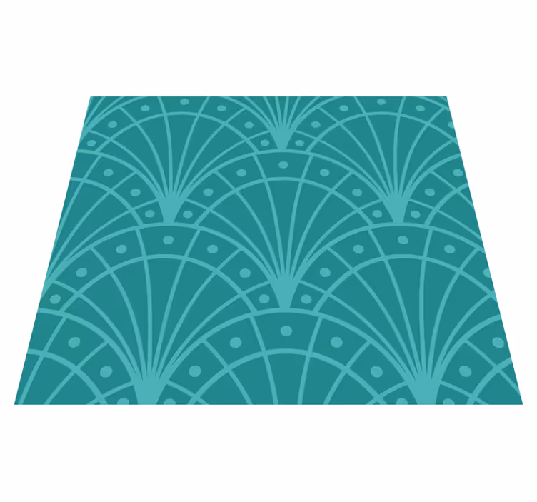 Vinil podovi tirkiz artdeco stilu - TenStickers
