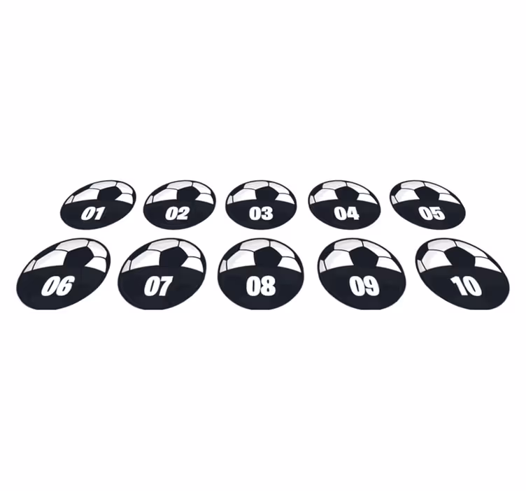 Vinil podovi tinejdžeri nogometni trening paket - TenStickers