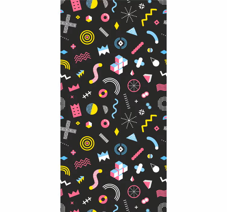 Ostale vintage pozadine dinamični retro oblici - TenStickers