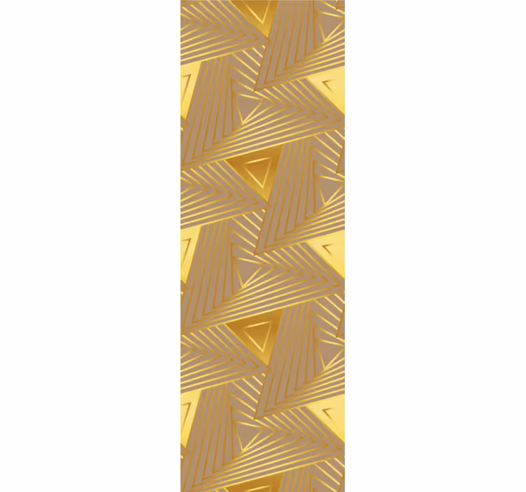 Tapete za zid trokuti motiv zlatne šare - TenStickers