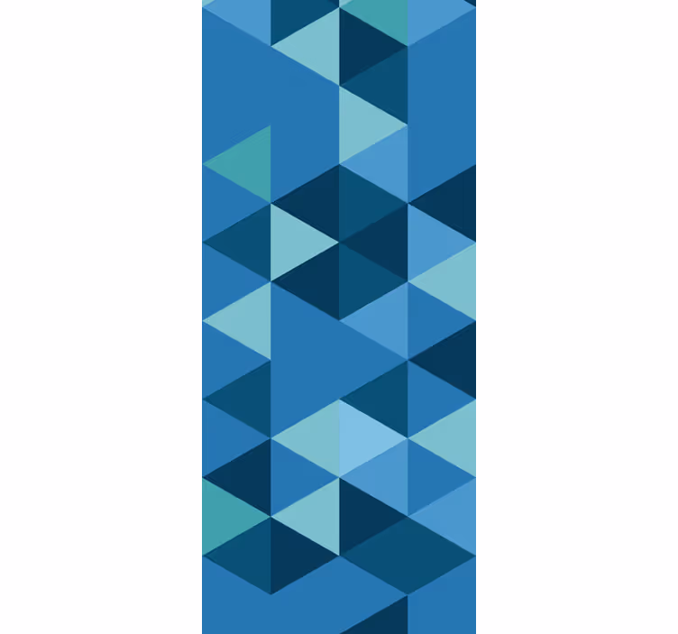Tapete za zid Geometrijski plave male figure - TenStickers